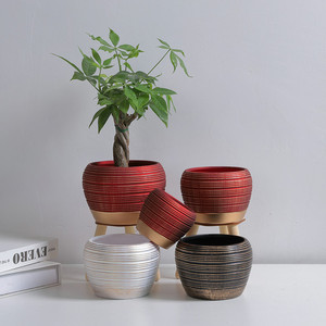 Pots en céramique artistiques festifs pour plantes couvertures de <span class=keywords><strong>Pot</strong></span> de fleur en terre cuite de Noël pour la décoration de jardin - Product Image 3