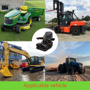 Silla de asiento de carretilla elevadora de suspensión mecánica de perfil bajo de primera calidad Nuevo vinilo calentado ventilado Uso industrial Granja de construcción - Product Image 2