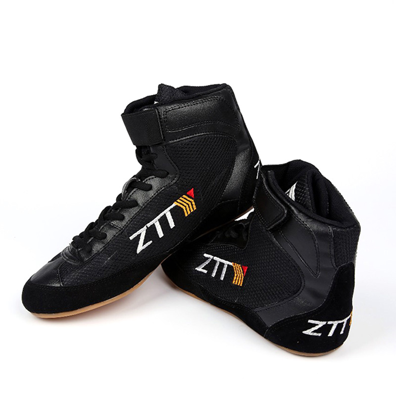 Chaussures De Boxe Montantes Pour Hommes - Légères, Semelle Caoutchouc Antidérapante - Pour Entraînement, Sparring, Fitness - Taille 38 à 46 EU