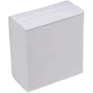 Dispensador de Servilletas Desechables Boardwalk Tallfold, 12 x 7 Pulgadas, Papel Kraft Blanco, Servilletas Suaves Impresas, 500 por Paquete, 20 Paquetes por Caja - Product Image 1
