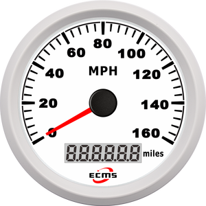 नई सफेद 85 मिमी 9-32v <span class=keywords><strong>0</strong></span>-160mph ऑटो जीपीएस स्पीडोमीटर नाव के लिए स्पीडोमीटर 9-32 वी वारंटी - Product Image 1