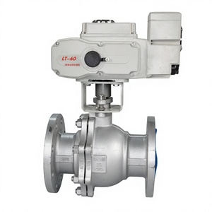 Válvula de Bola Motorizada DN100 de 2 Vías y 4 Pulgadas, Válvula Eléctrica Inteligente OEM para Alta Temperatura - Product Image 3