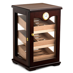 Display Cigar Humidor Cabinet Thermostatic Moisture Cigar Humidor Cedar Wood Large Capacity Cigar Box
