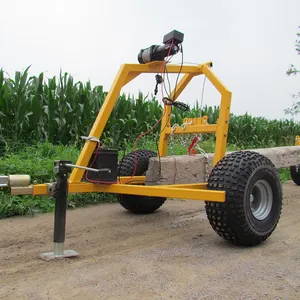 工厂价格农场拖车车轴起重机45千米/h速度原木拖车拖车在中国用于四轮