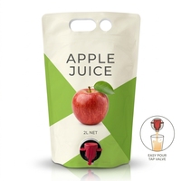 Pochette souple personnalisée de 1L avec distributeur pour jus, boissons, smoothies et produits liquides – Emballage flexible