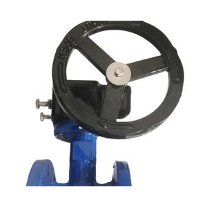 Vanne papillon à bride manuelle de Turbine de vente directe d'usine Vanne papillon à joint souple - Product Image 4