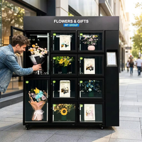 Máquina Expendedora Inteligente de Flores Frescas con Refrigeración Automática 24H, 10 Puertas de Acero, Pantalla Táctil y SDK