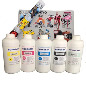 Hongsam Cmyk couleur blanche 1000ml par bouteille directe pour filmer les encres d'impression Dtf à jet d'encre pour imprimante ESPON I3200 Dtf