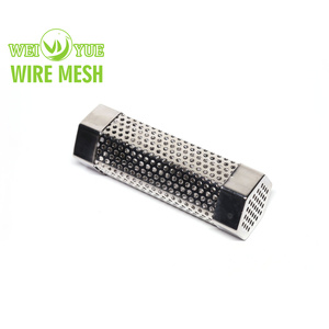 Nhà máy tùy chỉnh SS 304 316L kim loại đục lỗ lưới lọc ống/xi lanh/ống - Product Image 4