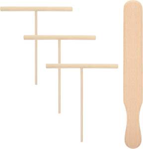<span class=keywords><strong>Accesorios</strong></span> <span class=keywords><strong>para</strong></span> hacer crepes naturales, esparcidor de masa, herramienta esparcidora de masa, esparcidor de crepé de madera en forma de T y juego de espátula - Product Image 1