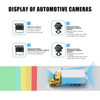 Caméra embarquée mobile 4G FHD 1080P 4 canaux pour camion et voiture avec caméra de recul, moniteur de stationnement et enregistreur GPS WiFi