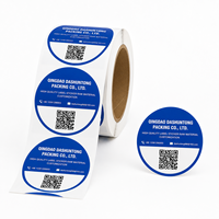 Fabricant d'étiquettes personnalisées autocollantes de sécurité anti-effraction en vinyle PET unique, résistantes à l'eau, avec code-barres et code QR