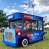 Retro Restauratie Auto Food Kar Outdoor Mobiele Food Truck Straat Keuken Catering Truck Aanhangwagen Voedsel Verkoopwagen