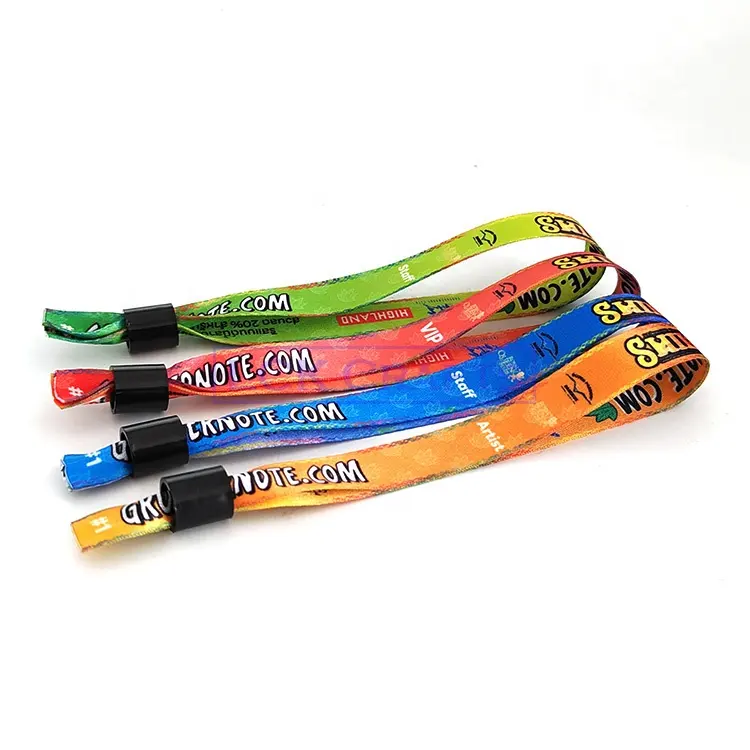 Sublimatie Stof Polsband Een Keer Gebruik Custom Festival Polsbandjes Armband Voor Carnaval Feest Versierd