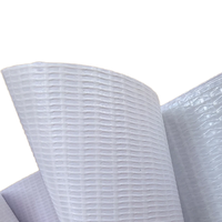 Rouleaux de tissu en bâche tissée unie 100 % polyester laminé PVC imprimés sur mesure - Logo/Couleur/Motif OEM résistant à l'eau et aux UV