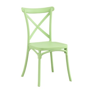 Rental plastic X-Back chair for banquet event party wedding cross back dining chair