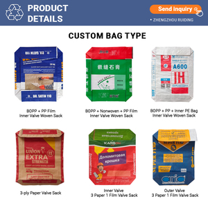 <span class=keywords><strong>Saco</strong></span> <span class=keywords><strong>de</strong></span> cemento laminado <span class=keywords><strong>de</strong></span> PP tejido <span class=keywords><strong>de</strong></span> 25/40/50 kg, bolsa con válvula duradera para envasado <span class=keywords><strong>de</strong></span> harina, fertilizantes y alimentos. - Product Image 5