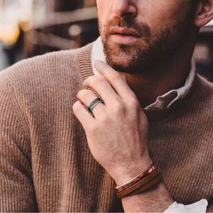 ファッションスマートリング IP68 指リング 心拍数 血中酸素 睡眠モニター ウェアラブルデバイス スポーツスマートリング 男女兼用 - Product Image 4