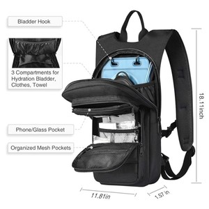 <span class=keywords><strong>Sac</strong></span> à dos tactique souple et tendance pour activités <span class=keywords><strong>de</strong></span> plein air, avec fermeture éclair et ceinture à coussin d'air réglable, idéal pour l'alpinisme, le camping et l'équitation - Product Image 2