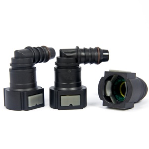 Piezas de coche <span class=keywords><strong>G5</strong></span> 11,8mm-ID9-90degree conector de codo de Casa hembra, conector rápido de combustible líquido SAE para tubo PA 12x1,5 - Product Image 2