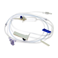Kit de perfusion intraveineuse avec raccord en Y, tube IV, sans filtre, Luer Lock
