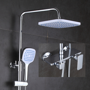 Ensemble de douche à température constante, douche pressurisée entièrement en cuivre avec étagères, salle de bain, bain, douche de luxe pour la maison - Product Image 2