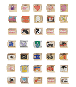 Hermosa Pulsera Italiana con Dijes de Acero Inoxidable Chapada en Oro de 18k con Letras del Club de Fútbol <span class=keywords><strong>Hero</strong></span> - Product Image 2