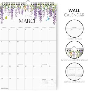 Calendrier mural 2026-2027, <span class=keywords><strong>grand</strong></span> calendrier mural mensuel du janvier 2026 au juin 2027, décoration murale 11x17 pouces pour la maison - Product Image 5