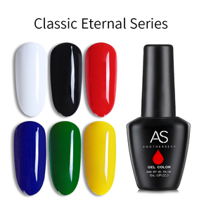 AS Nail Supplies Vernis à ongles couleurs classiques longue durée Vernis à ongles avec logo personnalisé Marque privée <span class=keywords><strong>Rouge</strong></span> Jaune Noir <span class=keywords><strong>Blanc</strong></span> Vernis <span class=keywords><strong>gel</strong></span> - Product Image 3