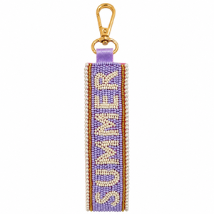 Llavero de verano hecho a mano con cuentas y letras acrílicas coloridas para mujer, accesorio de moda, regalo personalizado para colgar en la bolsa - Product Image 3