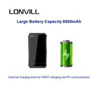 LONVILL Terminal Portátil Android PDA de 5.5 Pulgadas IPS 720*1280 IP65 Resistente al Agua con WiFi, GPS y Bluetooth Opcionales