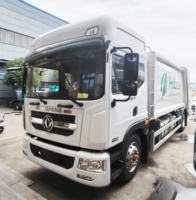 Camion compacteur de déchets à chargement arrière 14m³ 12m³ pour la collecte et le transport de déchets, certifié CCC