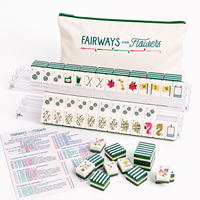 Mahjong Amerika Modern Mewah Desain Bunga Segar Asal Guangdong Pengalaman Produksi 15 Tahun Termasuk Tas Pembawa