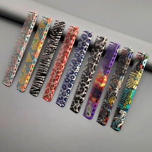 หวีตัดผมมืออาชีพ 332, หวีร้านตัดผมสองด้านสำหรับผู้ชายและผู้หญิง, เครื่องมือทำผมที่แม่นยำสำหรับผมสั้น - Product Image 2