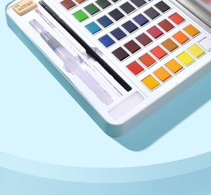 36 Farben 48 Farben von Aquarellfarbe Künstler-Wasserfarben-Malerei mit Pinsel Schwamm-Palette - Product Image 5
