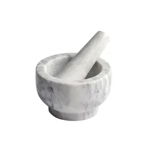 Mortero de mármol de piedra Natural de alta calidad, venta al por mayor de fábrica