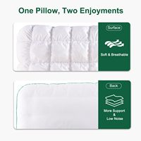 Oreillers doux de luxe pour dormir oreiller rempli de fibres de polyester alternatives moelleuses avec housse lavable en machine