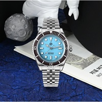 Montre de plongée vintage de luxe pour homme San Martin SN0133, 40 mm, mouvement automatique NH35, lunette saphir, bracelet de type J, étanche 200 m