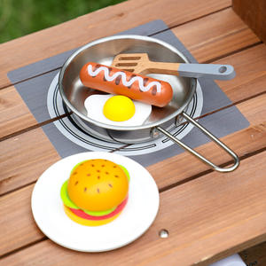 Centre d'activités de cuisine en bois d'extérieur de qualité commerciale pour les jeux imaginatifs et sociaux des enfants - Product Image 2