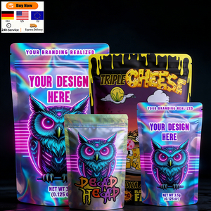 ถุงซิปล็อคแบบตั้งได้สำหรับอาหารเด็กและสัตว์เลี้ยง พิมพ์ลายได้ตามต้องการ ทนทาน ปลอดภัยสำหรับอาหาร 100 ชิ้น ขนาด 3.5 กรัม/7 กรัม/14 กรัม/28 กรัม ปิดผนึกได้ กลิ่นไม่รั่วซึม ผลิตจากฟิล์ม PE - Product Image 1