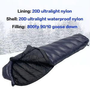 New Design Goose Down Winter Camping <b>Sleeping</b> Bag for Cold Weather Waterproof Adult Unisex Mummy Style <b>Sleeping</b> <b>Gear</b> - Product Image 2