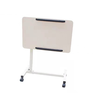 Hospital <b>Table</b> Rectangle Height <b>Adjustable</b> Mobile Bedside Dining <b>Table</b> For Elderly Care And Patients - Product Image 2