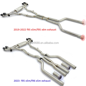 [CSZ] Sistema de Escape (Acero Inoxidable T304) con Válvulas y Control para <span class=keywords><strong>BMW</strong></span> X5M F95 X6M F96 4.4T 2023- Catback con Puntas - Product Image 1