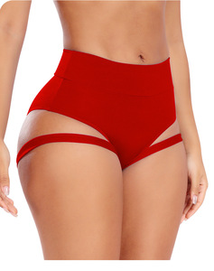 King Mcgreen Star Mujeres Pure Color Pole Booty Bottoms Hot Cheeky Pants para <span class=keywords><strong>Twerk</strong></span> Cintura alta Exotic Hollow Out Briefs Shorts - Product Image 5