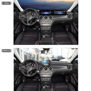 מסך רכב כפול 12.<span class=keywords><strong>3</strong></span> אינץ' עם GPS, לוח מחוונים דיגיטלי לקונסולה המרכזית עבור מרצדס בנץ GLA CLA A B קלאס 2013-2018 הגה שמאלי/ימני -  מבוקש מאוד - Product Image 5