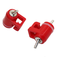 Abreuoires billes automatique en acier rouge, 1 pièce, pour les poules, gobelets pour boire les poissons