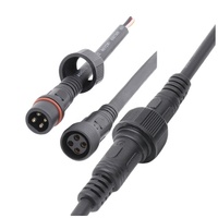 AOHUA 18AWG 20AWG 4 pin LED cable de alimentación conector impermeable 4 pin IP65 personalizado coche arnés de cables eléctricos en línea