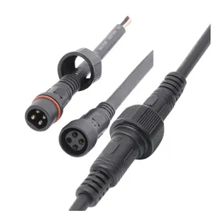 AOHUA 18AWG 20AWG 4 pin led power cable waterproof connector 4 pin ip65 custom car electrical wire harness in-line