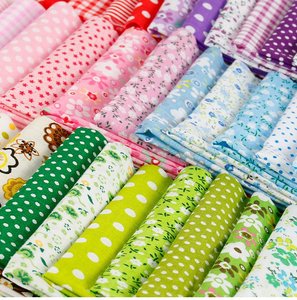 7pcs 24x25cm Sottile Del Fiore Del Tessuto di Tessuto di Cotone Stampato Fai Da Te Patchwork Fatti A Mano Materiale Manuale Lezione Materiali - Product Image 4