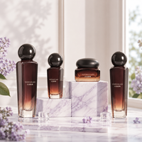 Ensemble de flacons de soin de la peau en verre premium rechargeables et uniques, 50g 40ml 80ml 100ml, élégant récipient cosmétique brun avec bouchon